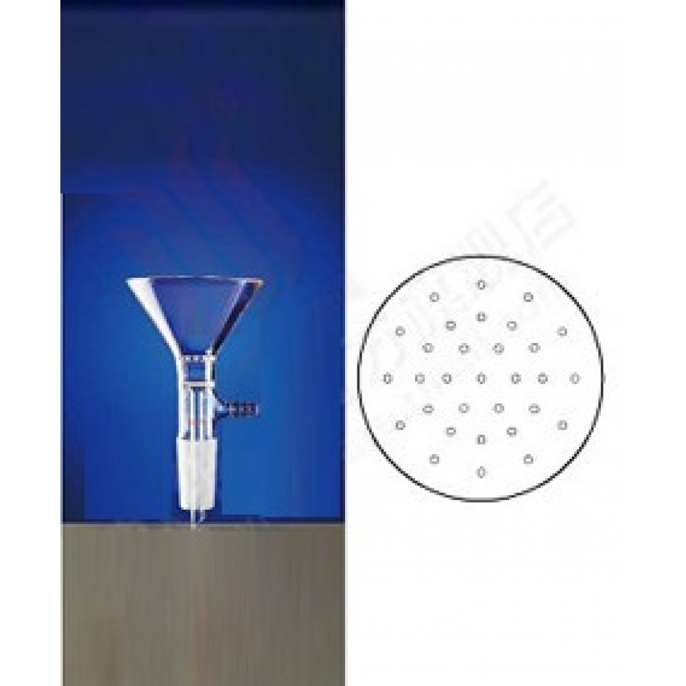 Triangle filter funnel with pore plate